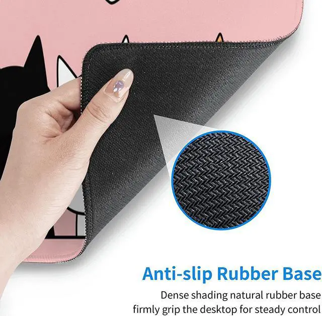 Alt view image 6 of 7 - Pink Cute Kittens Cat Gaming Mouse Pad Large Xl Kawaii Desk Mat Long Extended Pads Big Mousepad For Home Office Decor Accessories