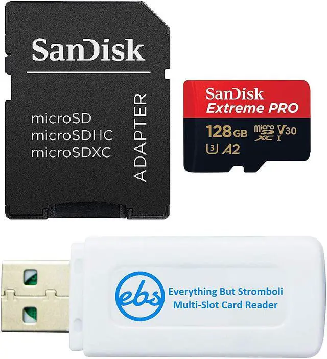 Alt view image 12 of 18 - SanDisk SDSQXCY-128G-GN6MA DCM 128GB 8p MSDXC r170MB/s w90MB/s Class 10 UHS-I U3 A2 V30 SanDisk Extreme Pro Micro Secure Digital Extended Capacity Card w/ Adapter