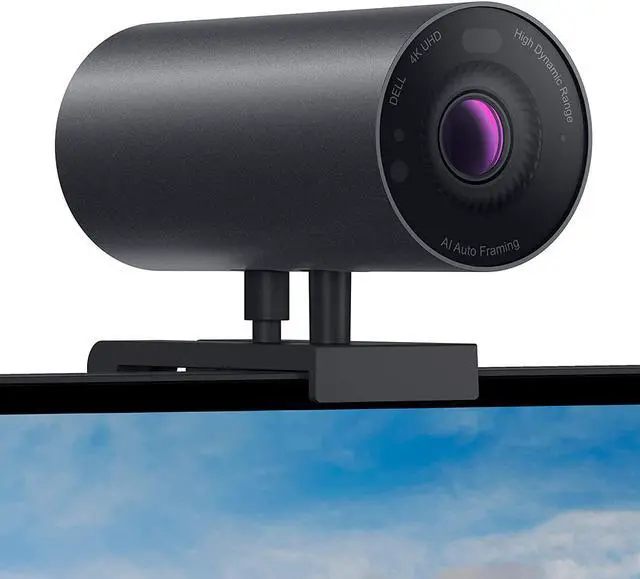 Alt view image 2 of 7 - Dell Ultrasharp Hdr 4K Webcam With Privacy Cover, Hd Usb Computer Camera With 4K Sony Starvis Cmos Sensor, Ir Sensor, Proximity Sensor,  Black - Annodized Aluminium - For Windows