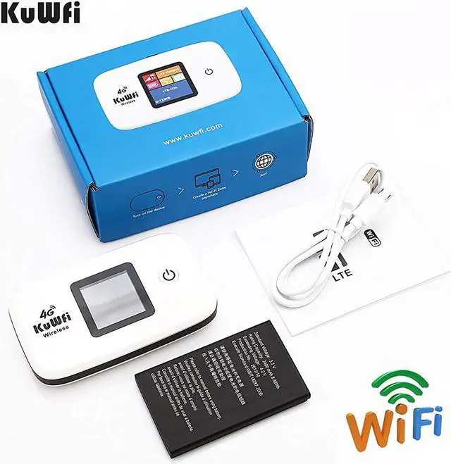 Alt view image 14 of 14 - KuWFi L100 Unlocked Travel Partner 4G LTE Wireless 4G Router with SIM Card Slot Support LTE FDD B1/B3/B5 work with US AT&T Europe Caribbean South America Africa easy to carry in hand for outdoor