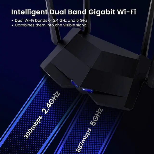 Alt view image 9 of 14 - TENDA TECHNOLOGY AC10U AC1200 DUAL-BAND GB WIFI ROUTER