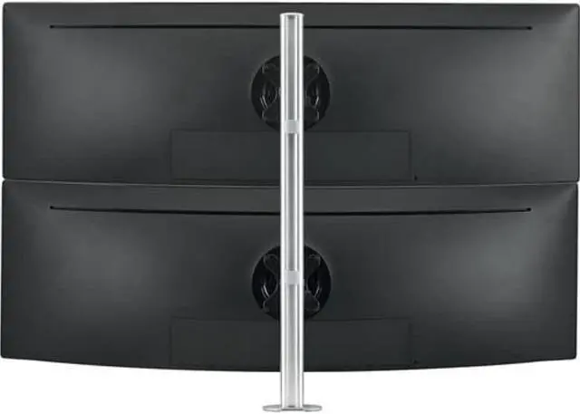 Alt view image 2 of 4 - ATDEC DUAL STACK HEAVY MONITOR DESK MOUNT - FLAT/CURVED UP TO 49IN - VESA 75X75,