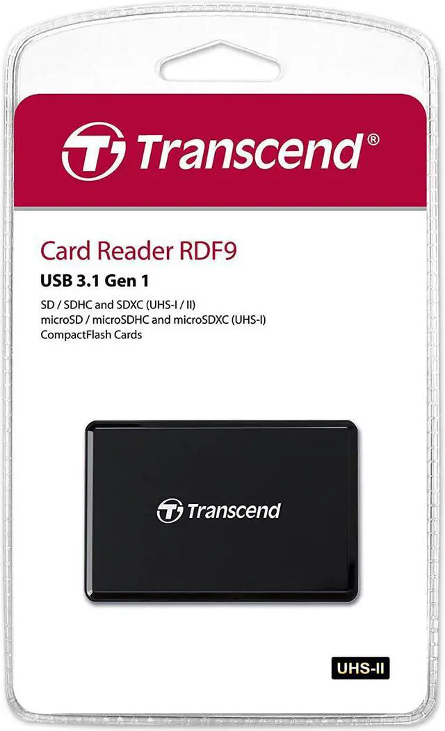 Alt view image 10 of 19 - TRANSCEND TS-RDF9K2 USB 3.1 Gen 1 Card Readers for SD SDHC II SDXC CF microSDHC
