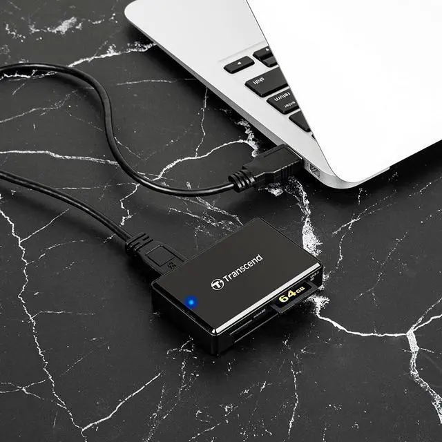 Alt view image 14 of 19 - TRANSCEND TS-RDF9K2 USB 3.1 Gen 1 Card Readers for SD SDHC II SDXC CF microSDHC