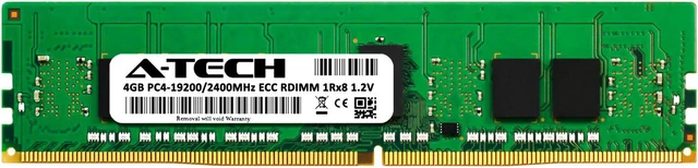 Alt view image 2 of 2 - (NOT FOR HOME PC!) 4GB DDR4 PC4-19200 ECC RDIMM Replacement for Dell SNPFPFP6C/4G Server Memory RAM