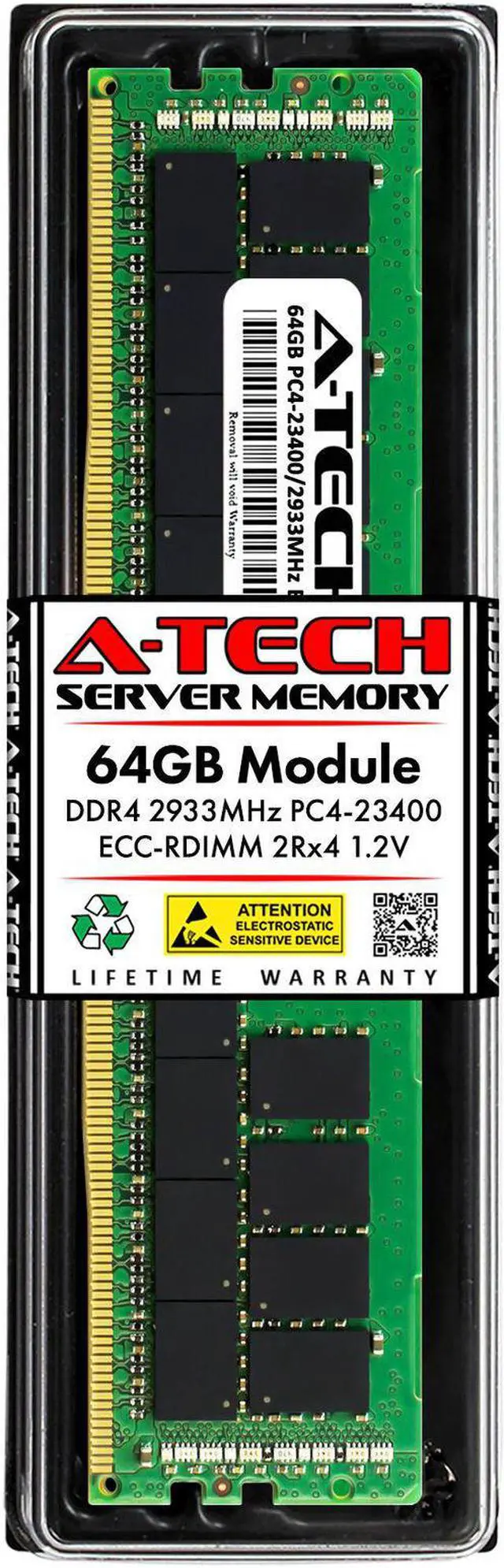 Main image of (NOT FOR HOME PC!) 64GB DDR4 PC4-23400R ECC RDIMM Replacement for Kingston KTH-PL429/64G Memory RAM