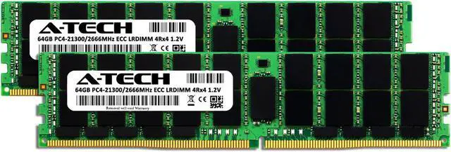 Alt view image 2 of 2 - 128GB 2x 64GB PC4-2666 LRDIMM Dell PowerEdge FC830 R940 R740 R750 Memory RAM