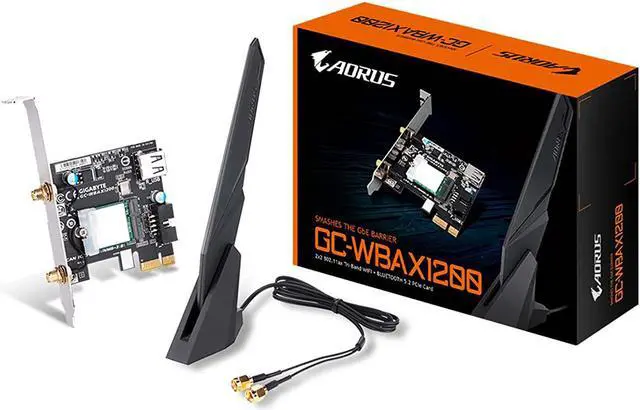 GIGABYTE GC-WBAX1200 (PCIe Expansion Card with AMD WIFI 6E RZ608
