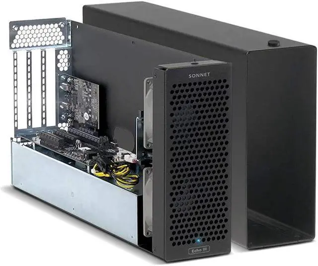 Alt view image 2 of 6 - Sonnet Echo III Desktop a 3-Slot Desktop Thunderbolt 3 to PCIe Card Expansion System