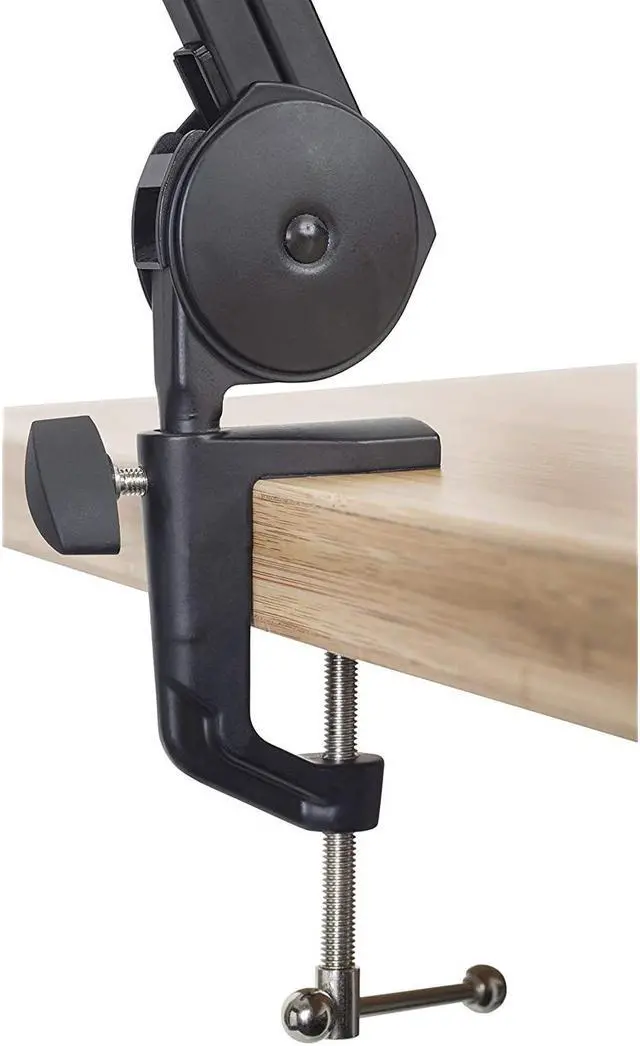 Alt view image 2 of 7 - Deluxe Desk-Mounted Broadcast Microphone Boom Stand For Podcasts & Recording (Gfwmicbcbm2000)
