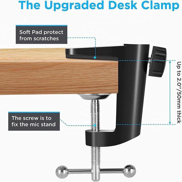 Alt view image 4 of 7 - Boom Arm For Hyperx Quadcast Microphone, Adjustable Suspension Mic Scissor Stand, For Studio Recording & Broadcasting Compatible With Hyper X Quad Cast S Solocast Streaming Mic By
