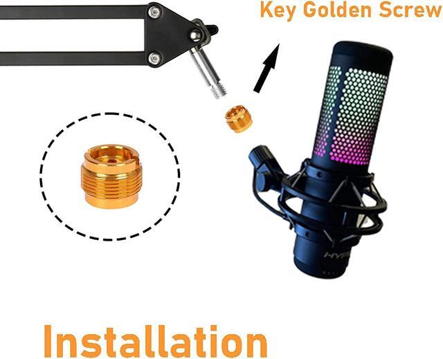 Alt view image 5 of 7 - Boom Arm For Hyperx Quadcast Microphone, Adjustable Suspension Mic Scissor Stand, For Studio Recording & Broadcasting Compatible With Hyper X Quad Cast S Solocast Streaming Mic By