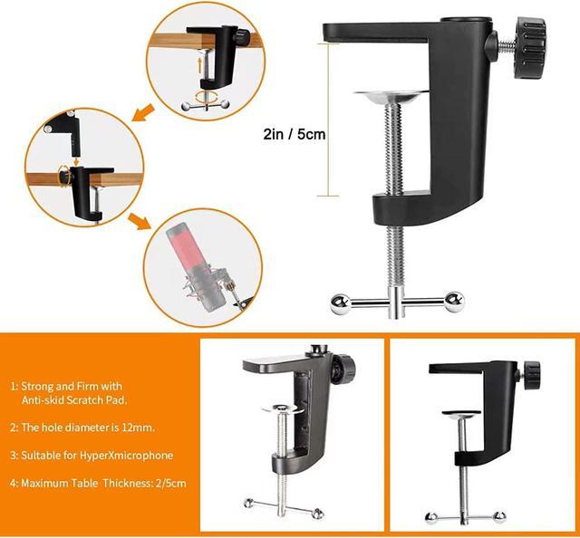Alt view image 4 of 7 - Quadcast Boom Arm - Heavy Duty Adjustable Suspension Microphone Mic Stand Compatible With Hyperx Quadcast S Usb Condenser Gaming Microphone