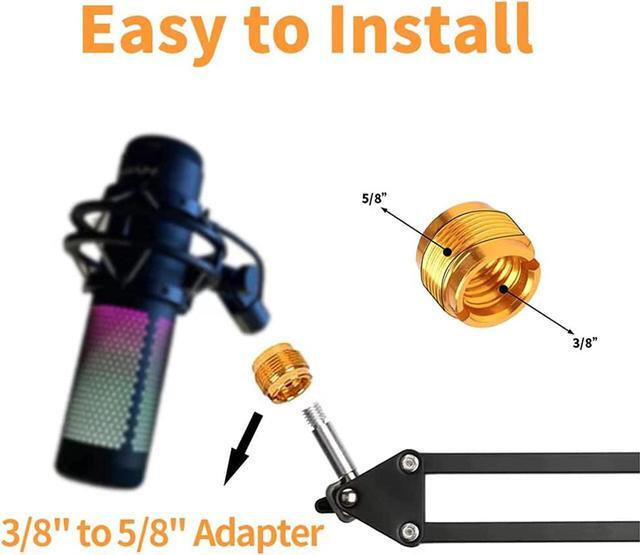 Alt view image 5 of 7 - Quadcast Boom Arm - Heavy Duty Adjustable Suspension Microphone Mic Stand Compatible With Hyperx Quadcast S Usb Condenser Gaming Microphone
