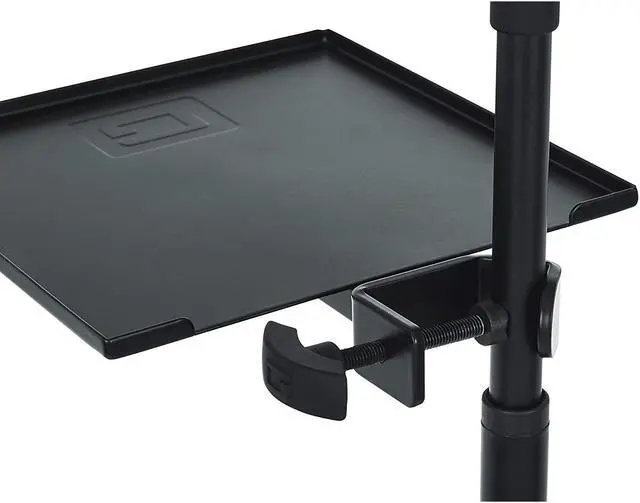 Alt view image 4 of 7 - Cases Microphone Stand Clamp-On Utility Shelf 9" X 9" Surface Area With 10 Pound Weight Capacity, (Gfw-Shelf0909)
