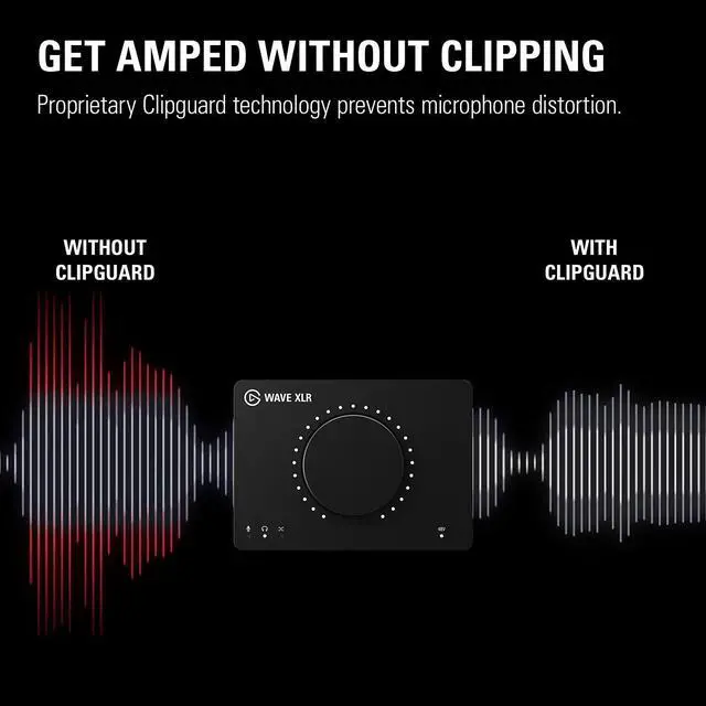 Alt view image 12 of 20 - Elgato Wave XLR – Mic Interface, XLR/USB-C, Anti-Clipping, 75 dB preamp, Phantom Power, Direct Monitor, Touch Mute, Wave Link Digital Mixing app Black 10MAG9901