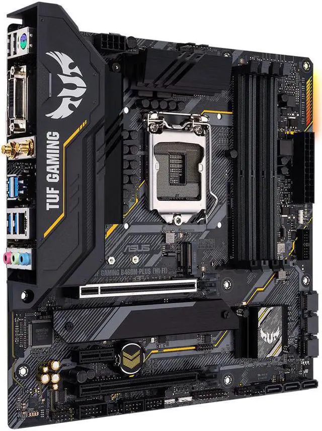 Alt view image 2 of 5 - ASUS TUF GAMING B460M-PLUS WIFI Intel B460 1200 LGA MicroATX Desktop Motherboard