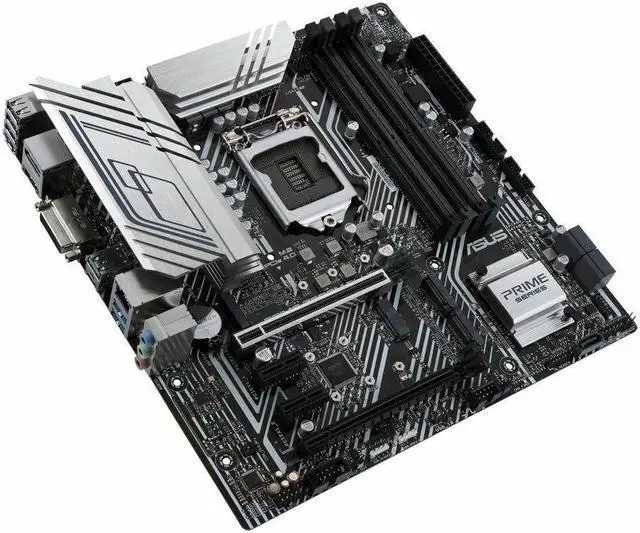 Alt view image 3 of 4 - ASUS PRIME Z590M-PLUS Intel Z590 1200 LGA MicroATX M.2 Desktop Motherboard B