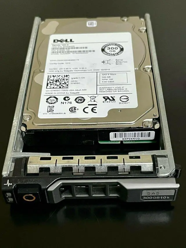 Alt view image 3 of 6 - DELL 745Gc 300Gb 10000Rpm 64Mb Buffer Sas6Gbits 2.5Inch Hard Drive With Trayfor Powervault Server Server
