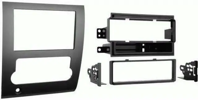 Alt view image 8 of 8 - Metra 99-7424 Single DIN/Double DIN Installation Kit for 2008-up Nissan Titan (Silver)