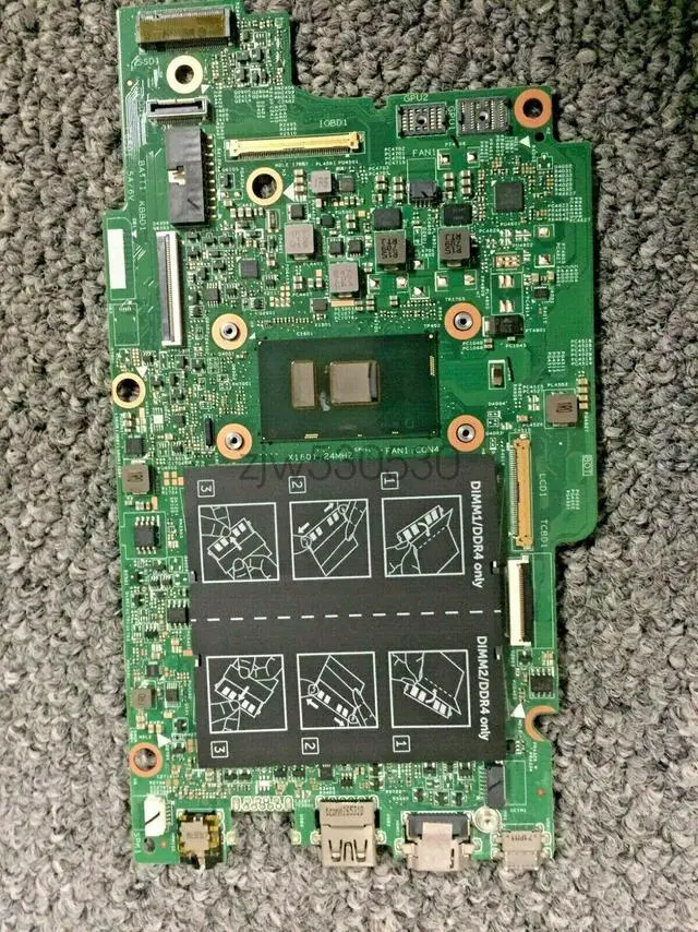 Alt view image 10 of 11 - Dell OEM Inspiron 7778 Motherboard System Board  Intel Core i7 2.5GHz CPU 809FW
