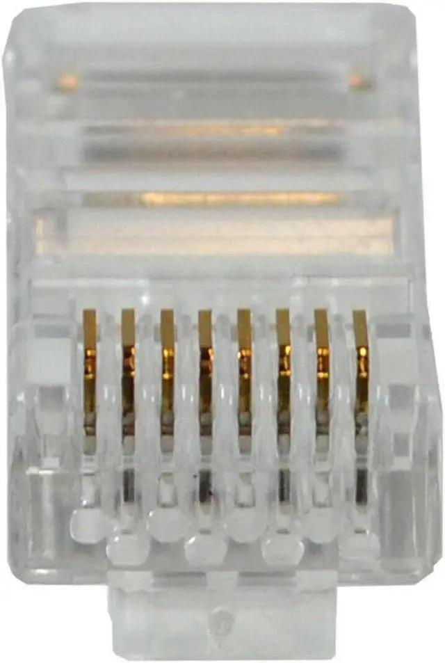 Alt view image 6 of 6 - Ethernet Gold Plated Network Connector RJ45 8P8C CAT6 Modular Plug (10/pack)
