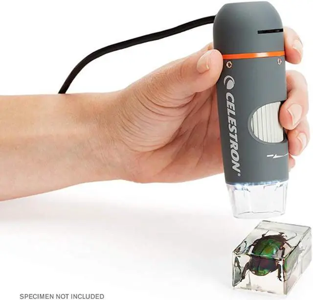 Alt view image 10 of 14 - Celestron 44308 Handheld Digital Microscope Pro
