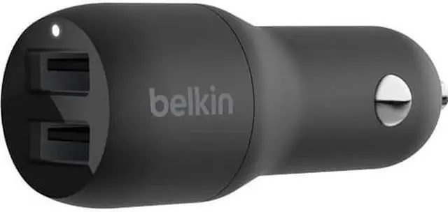 Alt view image 10 of 11 - DUAL USB-A CAR CHARGER 12W X2 BLK