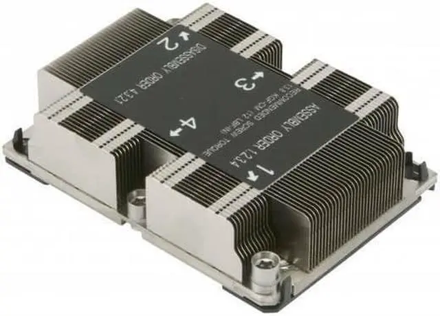 Alt view image 4 of 5 - SUPERMICRO SNK-P0067PS Supermicro AC SNK-P0067PS 1U LGA3647 CPU Heat Sink for X11 Purley Platform