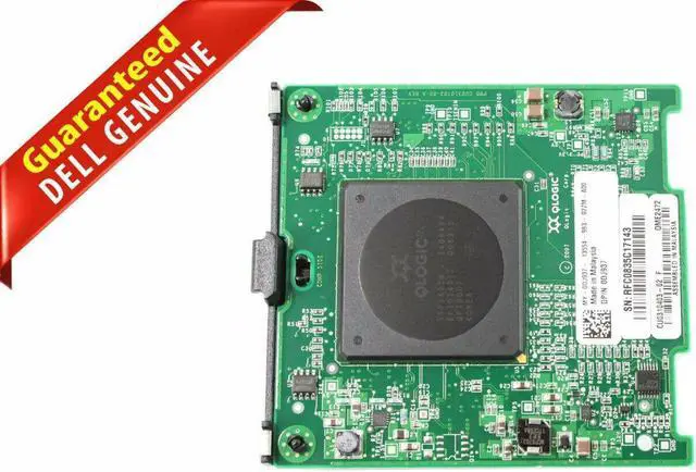 Alt view image 2 of 4 - DELL Np630 Qme2472 4Gb Dual Channel Pcie X4 Fibre Channel Host Bus Adapter Mezzinine Card Only