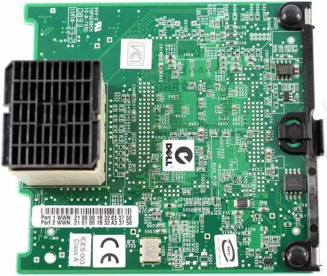 Alt view image 4 of 4 - DELL Np630 Qme2472 4Gb Dual Channel Pcie X4 Fibre Channel Host Bus Adapter Mezzinine Card Only