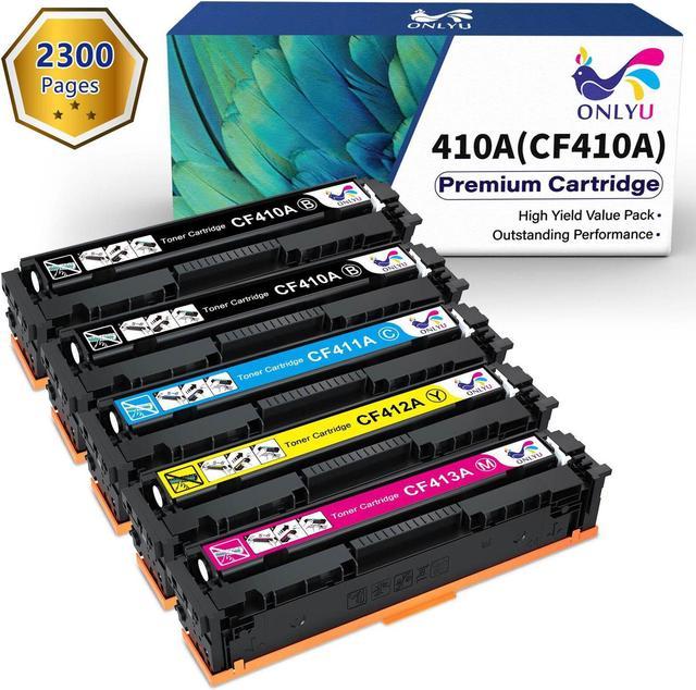 kuvert vandrerhjemmet forstørrelse 5 PK Toner Fits for HP 410A CF410A Color LaserJet Pro MFP M477fnw M477fdw  M452dn Printer & Scanner Supplies - Newegg.com