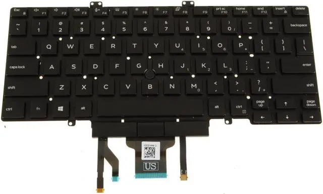 Alt view image 9 of 11 - New Dell OEM Latitude 5400 Backlit Laptop Keyboard Dual Point 3J9FC