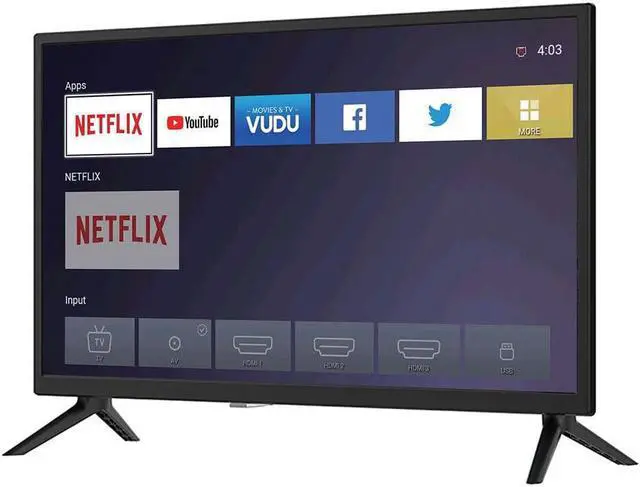 Alt view image 2 of 6 - Supersonic 24 inch  Smart LED-LCD TV- HDTV- Black
