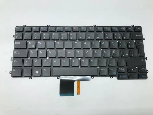 Alt view image 6 of 9 - New SPANISH Dell OEM Latitude 13 7370 Laptop Keyboard  Backlight PP08M