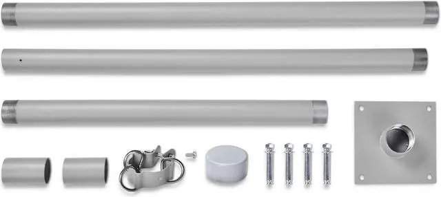Main image of Shade Sail Pole 10Ft Backyard with Pole Bracket Clamp Powder Awning Deck Patio