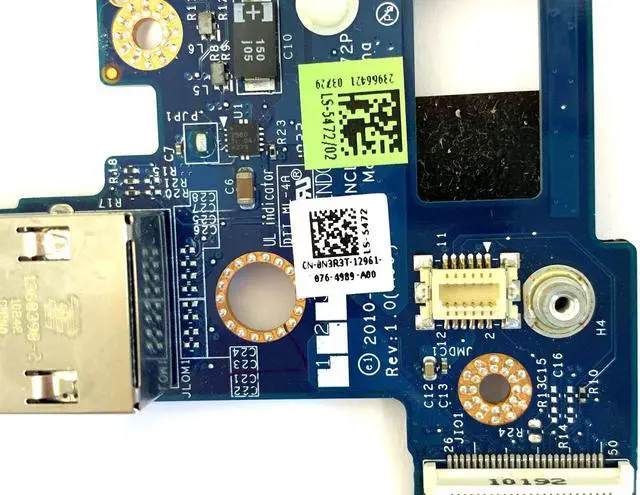 Alt view image 3 of 5 - Dell OEM Latitude E6410 Audio Ports USB RJ-45 Circuit Board for UMA  N3R3T