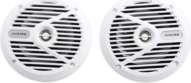 Alt view image 5 of 13 - Alpine SPS-M601W 6.5” Coaxial 2-Way Marine Speaker – White