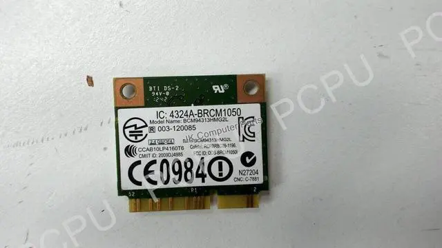 Alt view image 3 of 3 - 86RR6 Dell Intel DW1504 802.11n Wireless Mini PCI-E Cards