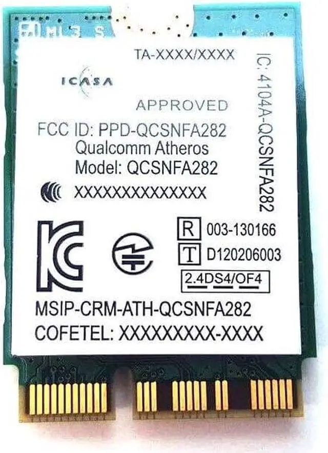 Alt view image 6 of 6 - Dell Wireless DW1537 WiFi Wireless Bluetooth 4.0 m.2 Card FFMD6