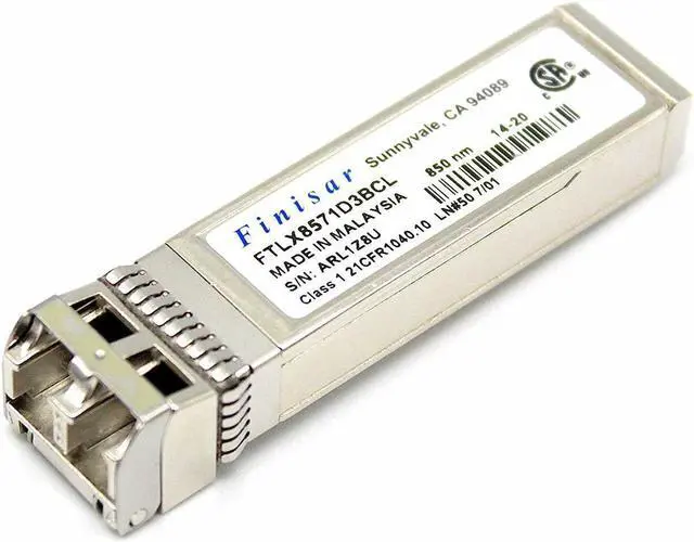 Alt view image 3 of 6 - Finisar FTLX8571D3BCL 10GBase-SR SFP+ Tranceiver