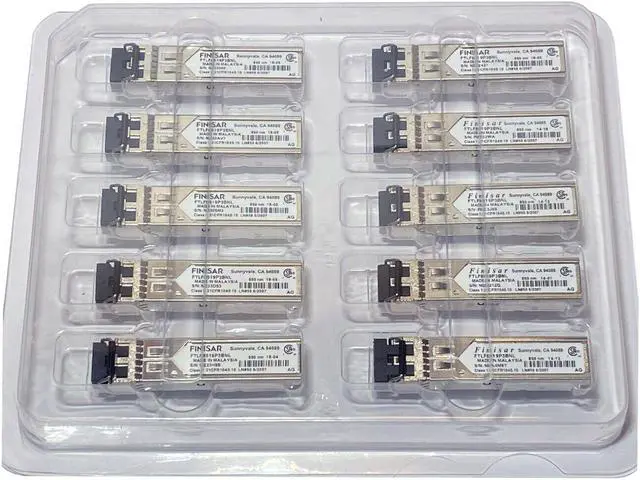 Alt view image 4 of 4 - Finisar FTLF8519P3BNL RoHS 6 Compliant 1GFC/2GFC/GE 850nm -20 to 85C SFP Transceiver