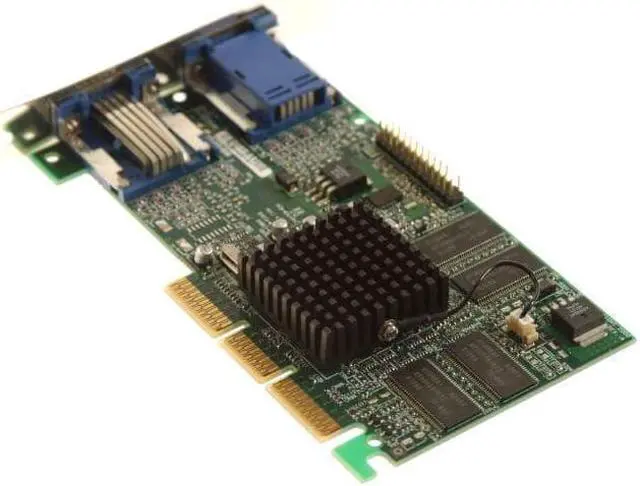 Alt view image 2 of 2 - COMPAQ 203626-001 (202901-001) 32MB MATROX G45+ AGP VIDEO CARD, G45+MDHA32DCPQF, 971-0302 REV A