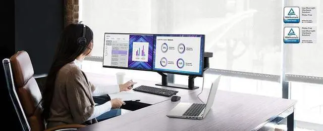 Alt view image 8 of 11 - Dell P2222H 21.5" Full HD 1920 x 1080 60 Hz D-Sub, HDMI, DisplayPort IPS Monitor