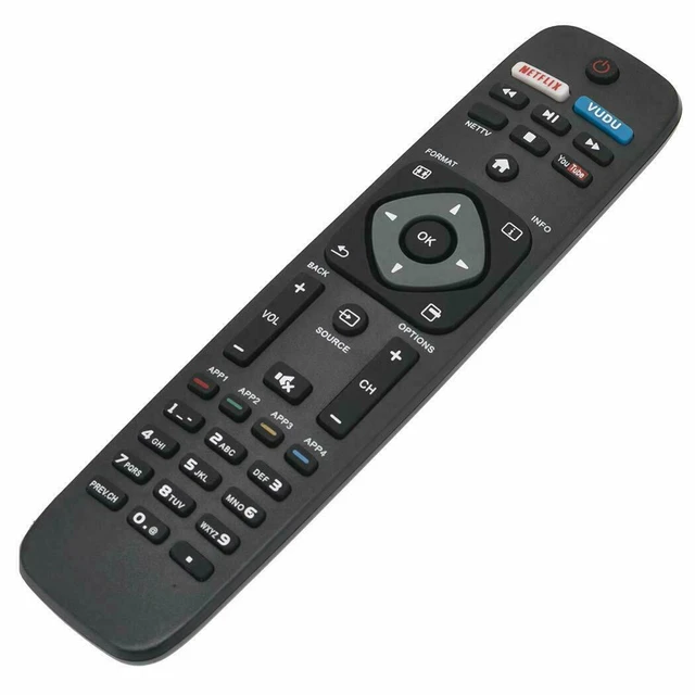 Alt view image 2 of 2 - New Remote NH500UP for Philips Smart TV Netflix Vudu 50PFL5601/F7 55PFL5602/F7