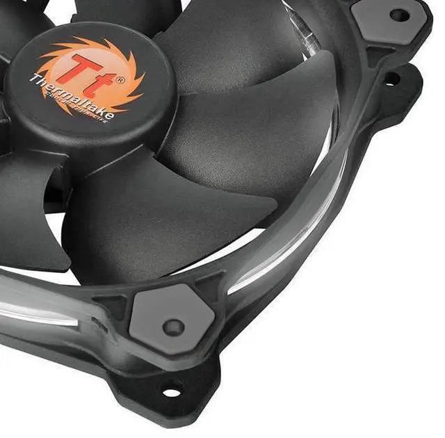 Alt view image 4 of 4 - Thermaltake Riing 120mm White LED Case Fan (3 fans pack)