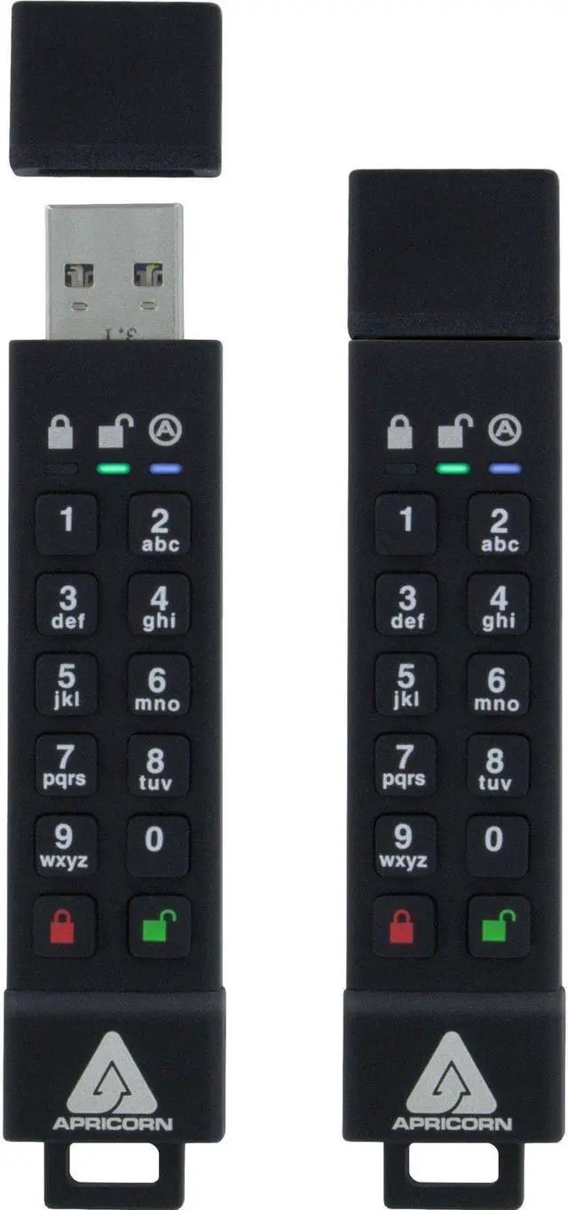 Alt view image 2 of 3 - Apricorn ASK3Z-16GB 16gb 256-bit Aes Xts Hw Ext Encrypted Secure Usb (ask3z16gb)