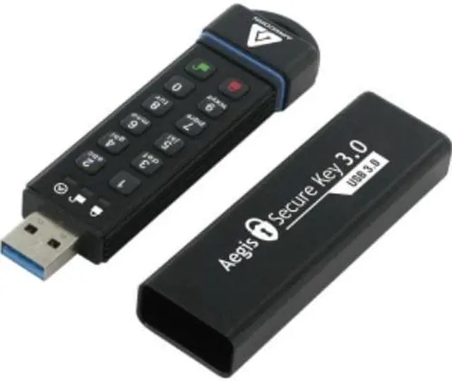 Alt view image 6 of 6 - Apricorn Aegis Secure Key 3.0 - Usb 3.0 Flash Drive - 120 Gb - Usb (ask3120gb)