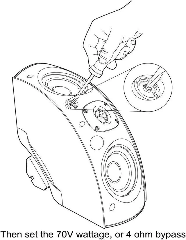 Alt view image 3 of 6 - Dayton Audio QS204-4 70V Quadrant Indoor/Outdoor Speaker Pai