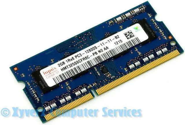 Main image of HMT325S6CFR8C-PB GENUINE HYNIX LAPTOP MEMORY 2GB PC3-12800 (CA67)